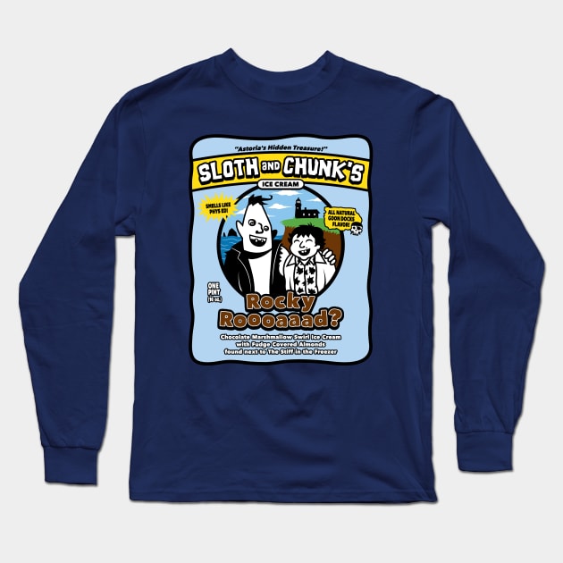 Sloth and Chunk's Ice Cream Long Sleeve T-Shirt by mikehandyart